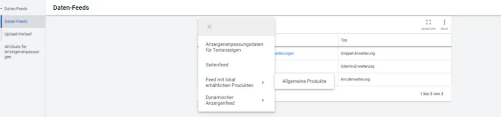 Lokale Kampagne mit Feed Lokale Kampagne mit Feed