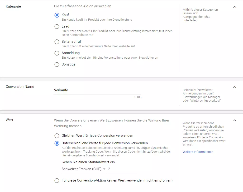 conversion-aktion-erstellen